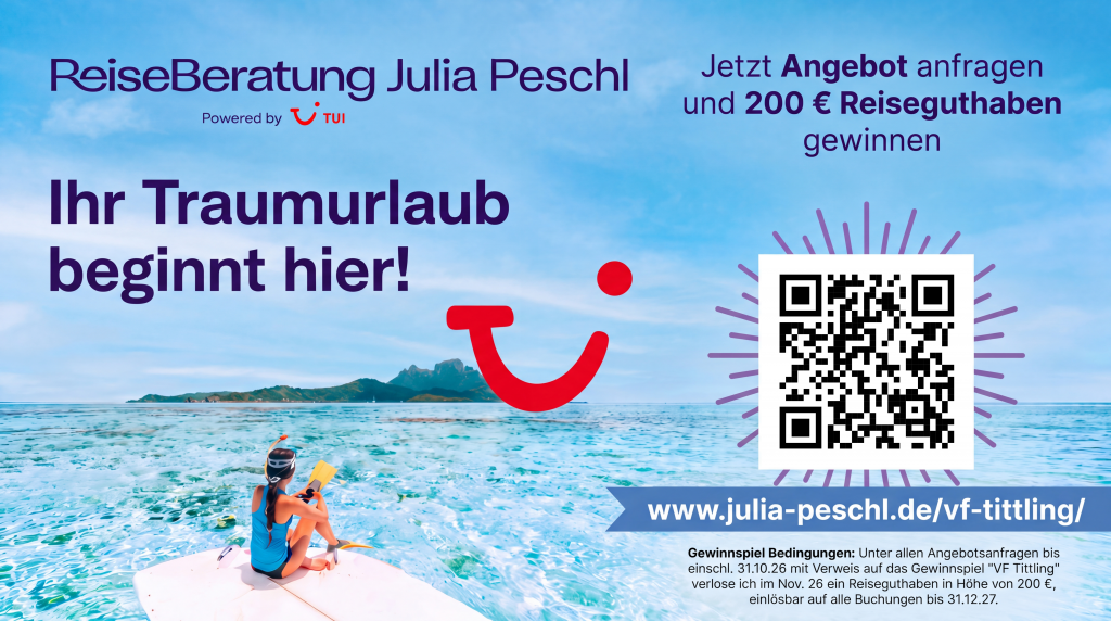 Reiseguthaben gewinnen - Gewinnspiel: Volksfest Tittling 2026